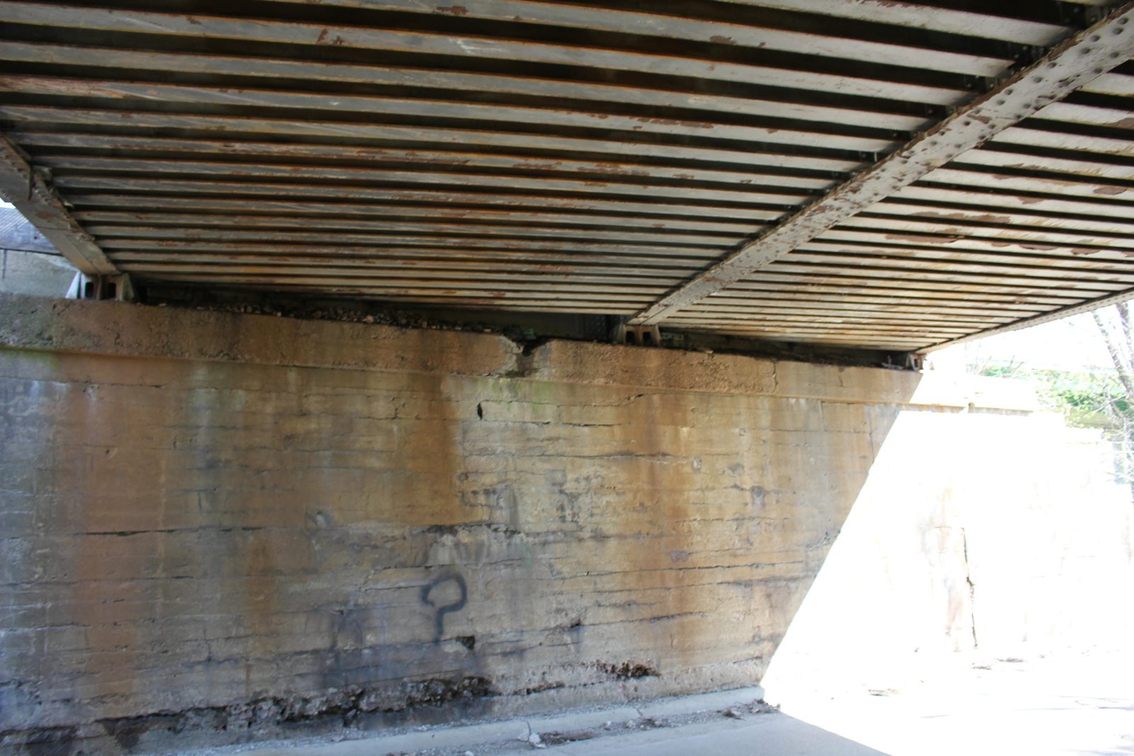 Under bridge